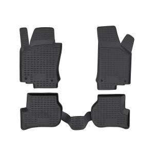 Volkswagen Jetta Floor Mats - Omac - Rubber TPE - Black - 2005
